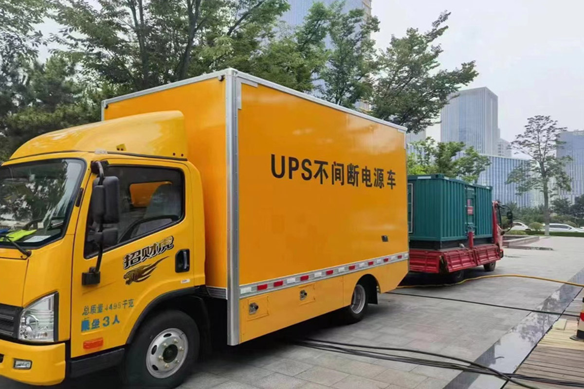 冷水江发电机租赁施工现场